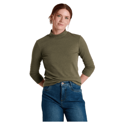 KUHL VERONA RIBBED LONG SLEEVE - VINE - FRONT VIEW