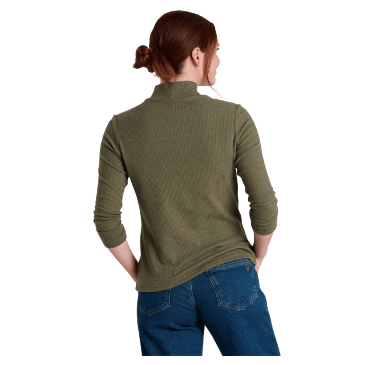 KUHL VERONA RIBBED LONG SLEEVE - VINE - BACK VIEW