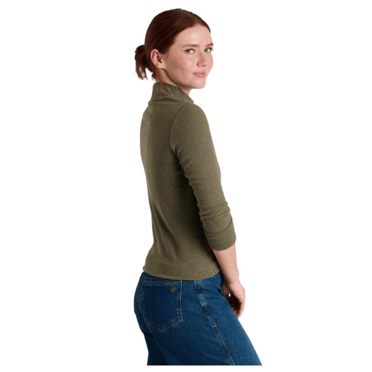 KUHL VERONA RIBBED LONG SLEEVE - VINE - SIDE VIEW