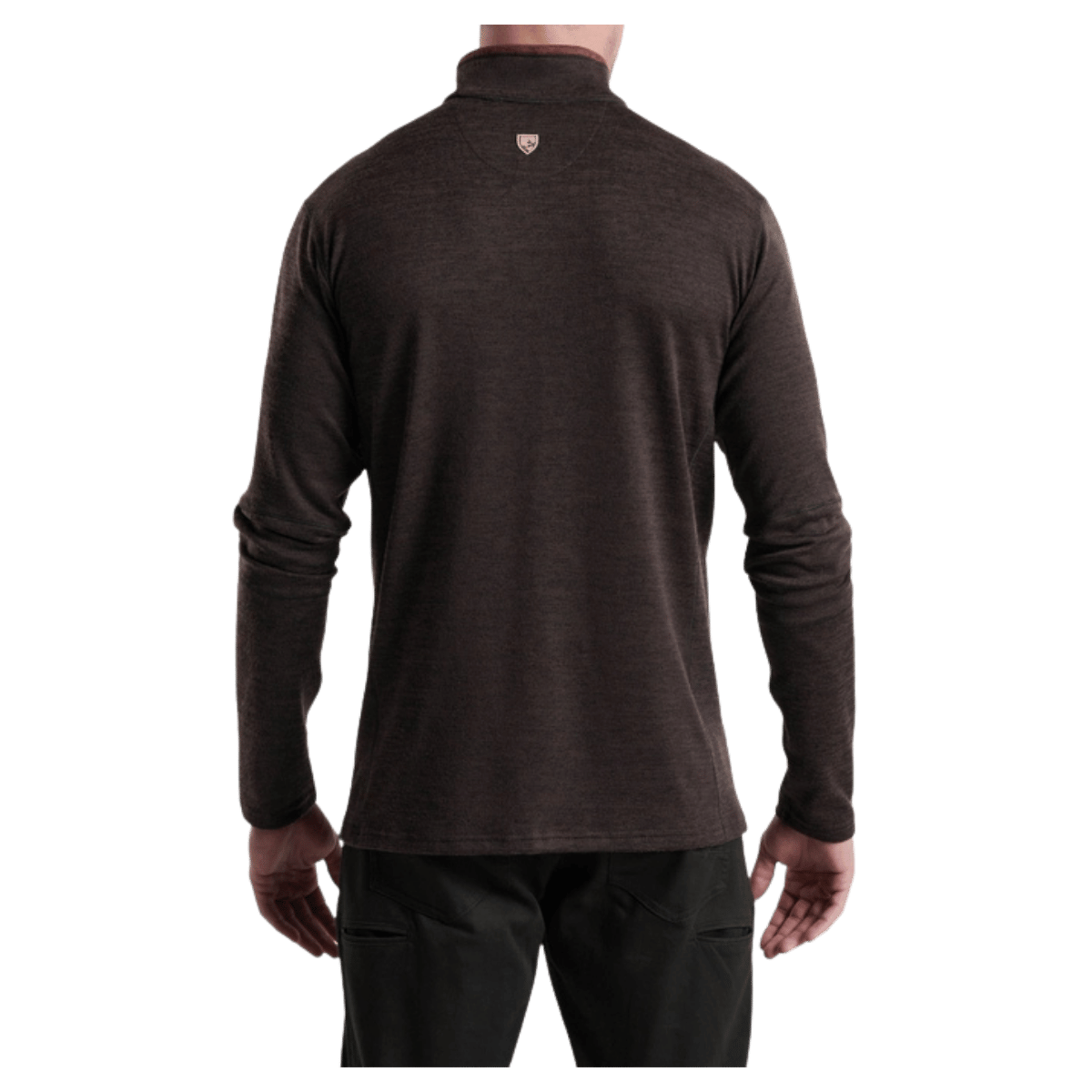KUHL RYZER 1/4 ZIP LONG SLEEVE UPF 50 - RUSTIC BRICK - BACK VIEW