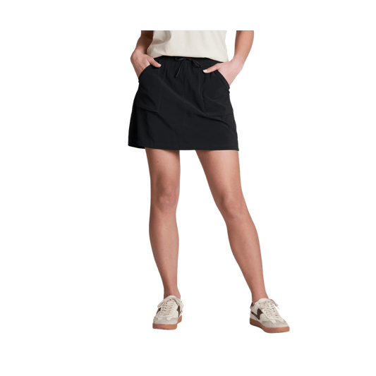 KUHL WOMEN'S VANTAGE SKORT - BLACK - FRONT VIEW