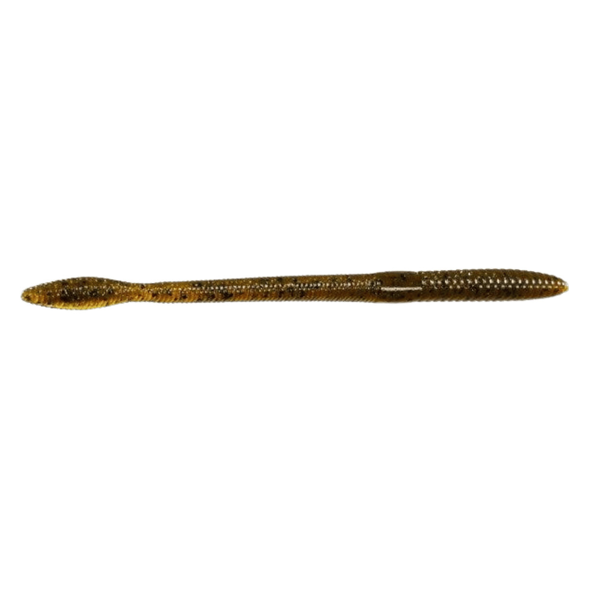 STRIKE KING KVD FINESSE WORM 6.5 INCH - GREEN PUMPKIN