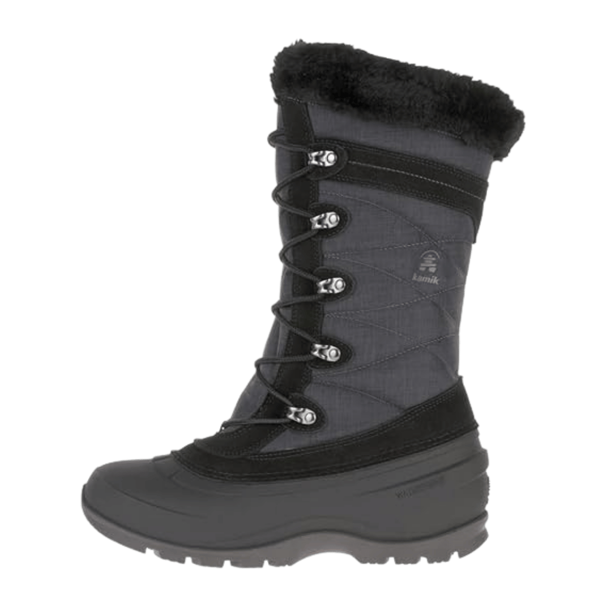 KAMIK WOMEN’S SNOVALLEY 4 -40°F WINTER BOOTS – BLACK - SIDE VIEW