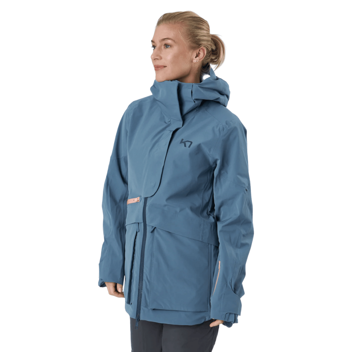 KARI TRAA WOMEN'S KAREN SKI JACKET - SAIL - SIDE VIEW