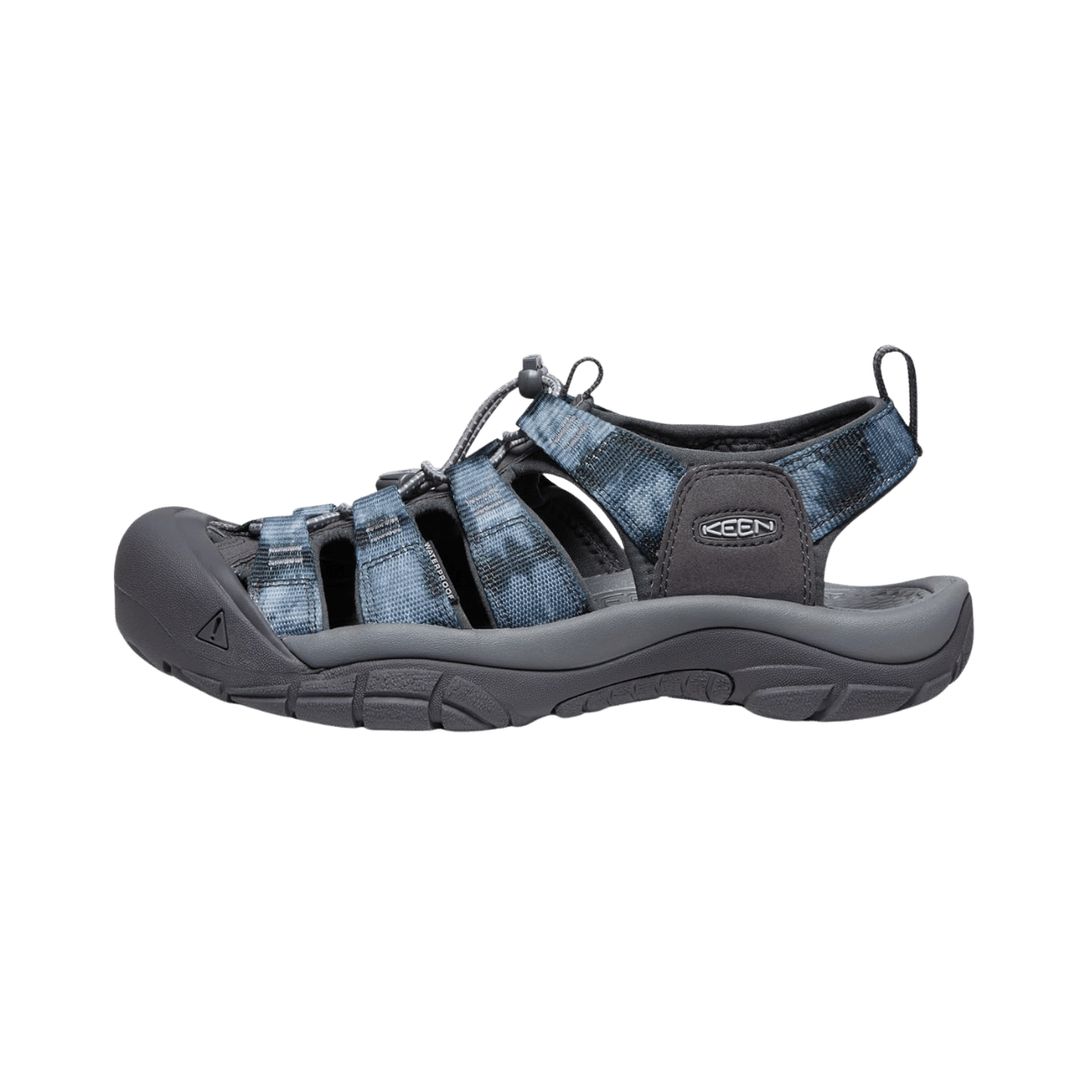 KEEN MEN'S NEWPORT H2 SANDAL - MAGNET/TIE DYE - SIDE VIEW