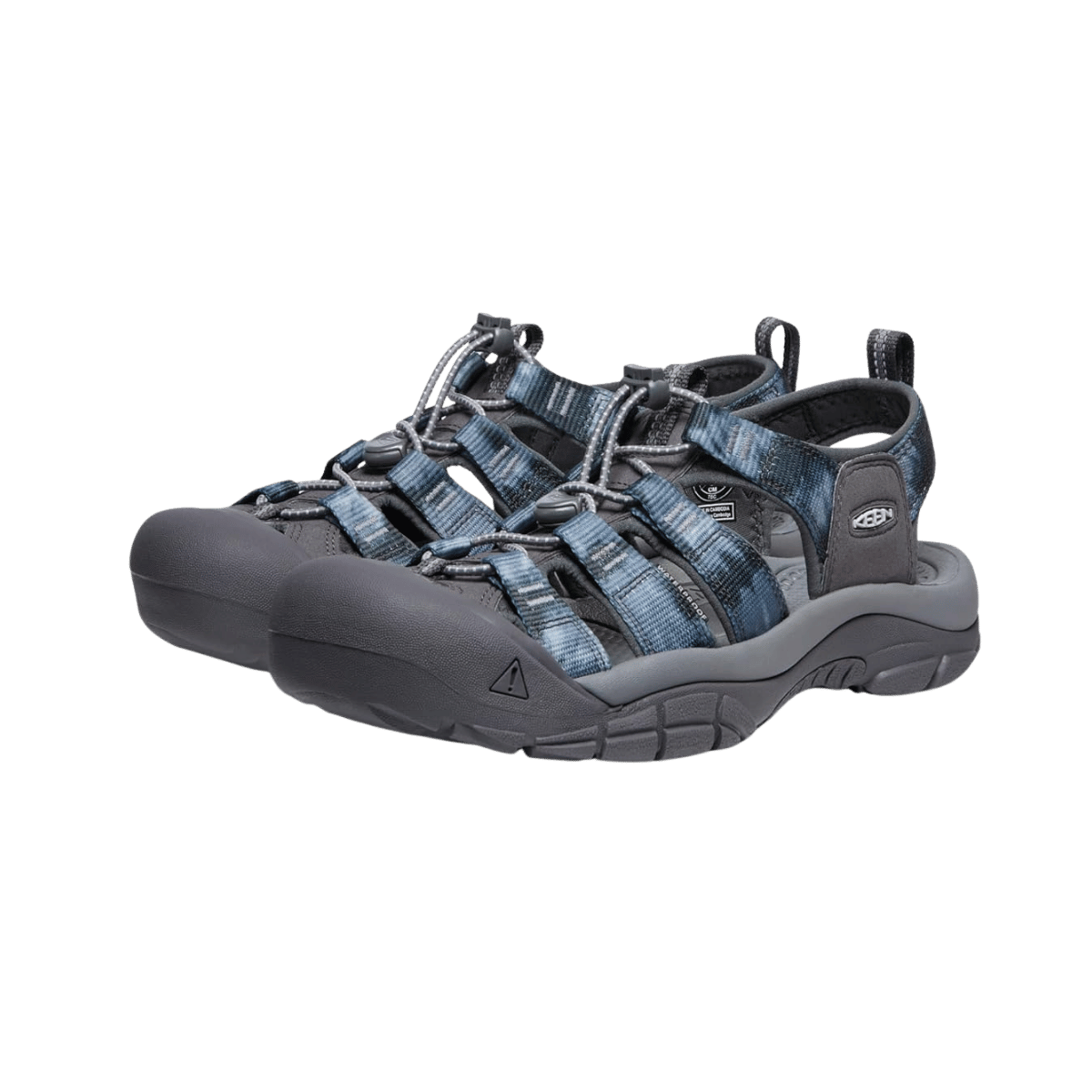KEEN MEN'S NEWPORT H2 SANDAL - MAGNET/TIE DYE - FRONT VIEW