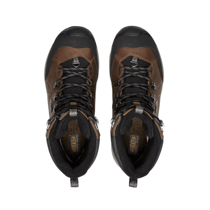 KEEN MEN'S REVEL IV HIGH POLAR WATERPROOF BOOT - CANTEEN/BLACK - TOP VIEW