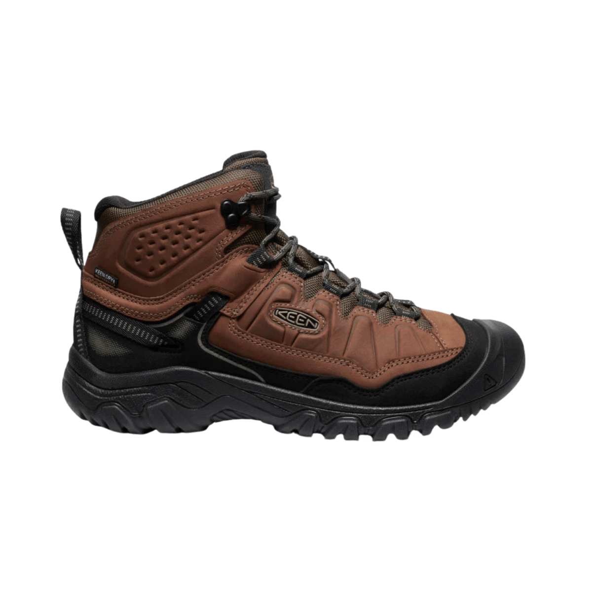 KEEN TARGHEE IV MID WATERPROOF WIDE - BISON/BLACK - SIDE VIEW