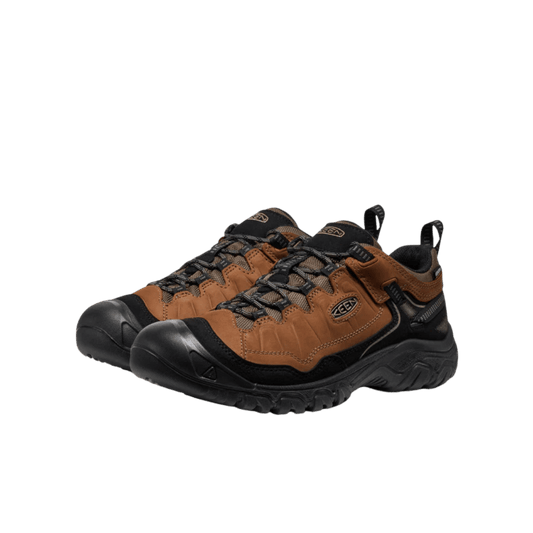 KEEN TARGHEE IV WATERPROOF LOW - BISON/BLACK - FRONT VIEW