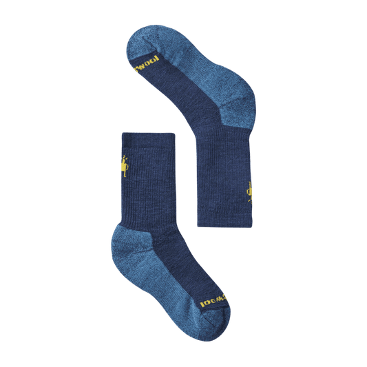 SMARTWOOL KID'S HIKE FULL CUSHION CREW SOCKS - ALPINE BLUE