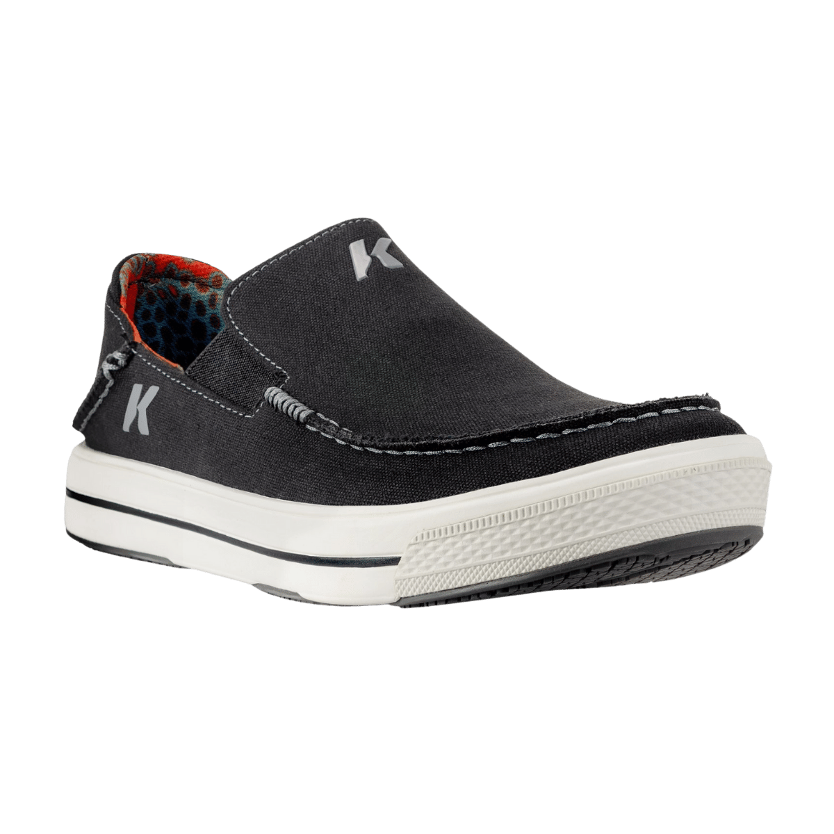 KORKERS MEN'S FISH MOC BROWN TROUT - BLACK - SIDE VIEW