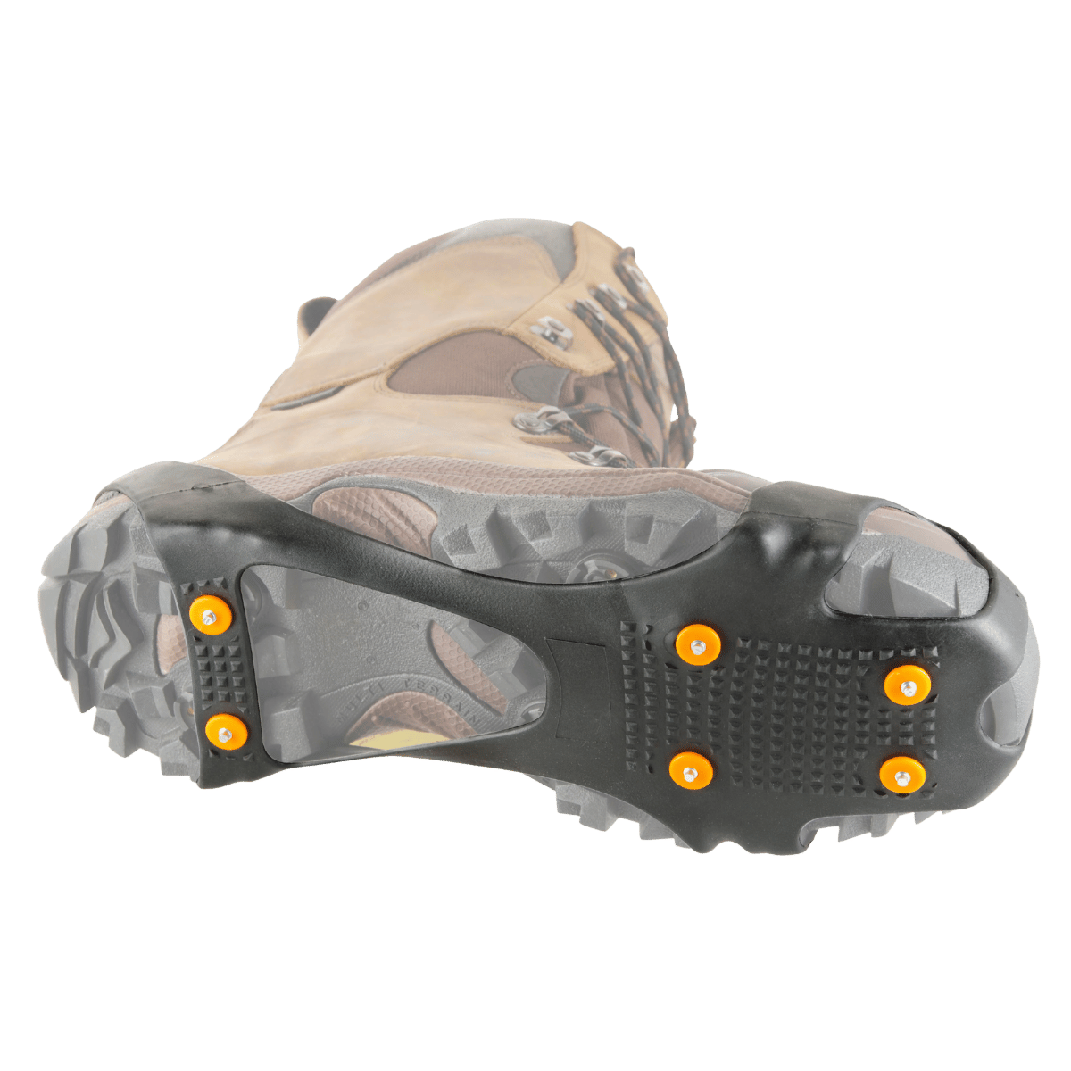 KORKERS ORIGINAL ICE CLEAT 12STL SPIKE - BLACK/ORANGE - BOTTOM VIEW