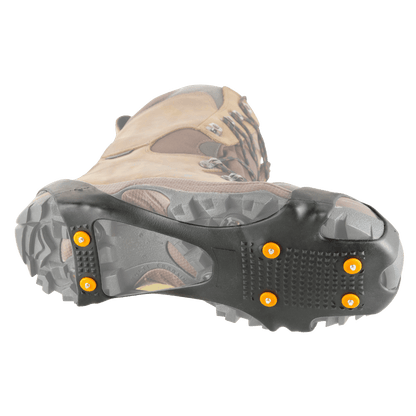 KORKERS ORIGINAL ICE CLEAT 12STL SPIKE - BLACK/ORANGE - BOTTOM VIEW