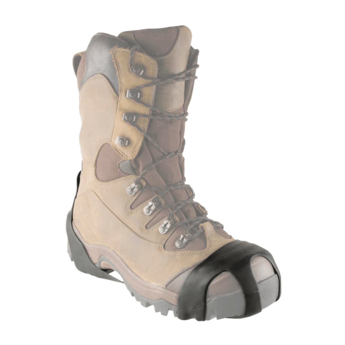 KORKERS ORIGINAL ICE CLEAT 12STL SPIKE - BLACK/ORANGE - TOP SIDE VIEW