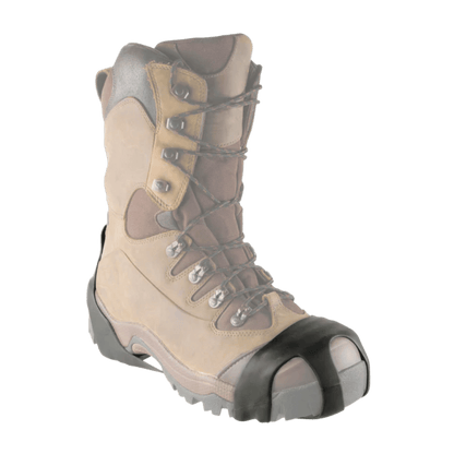 KORKERS ORIGINAL ICE CLEAT 12STL SPIKE - BLACK/ORANGE - TOP SIDE VIEW