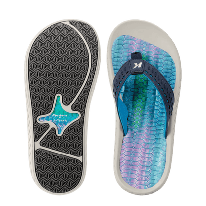 KORKERS WOMEN'S FISH FLIP FLOP TARPON - BLUE
