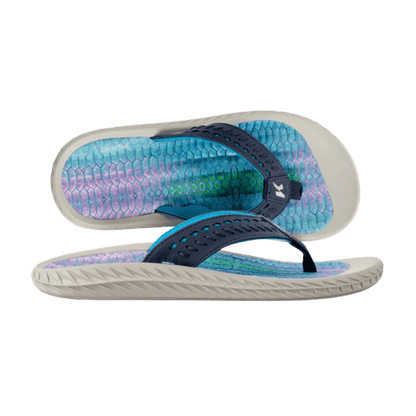 KORKERS WOMEN'S FISH FLIP FLOP TARPON - BLUE