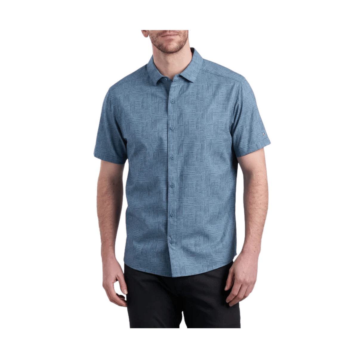 KUHL MEN'S BREEZE SHORT SLEEVE SHIRT - SKYLINE - FRONT VIEW 