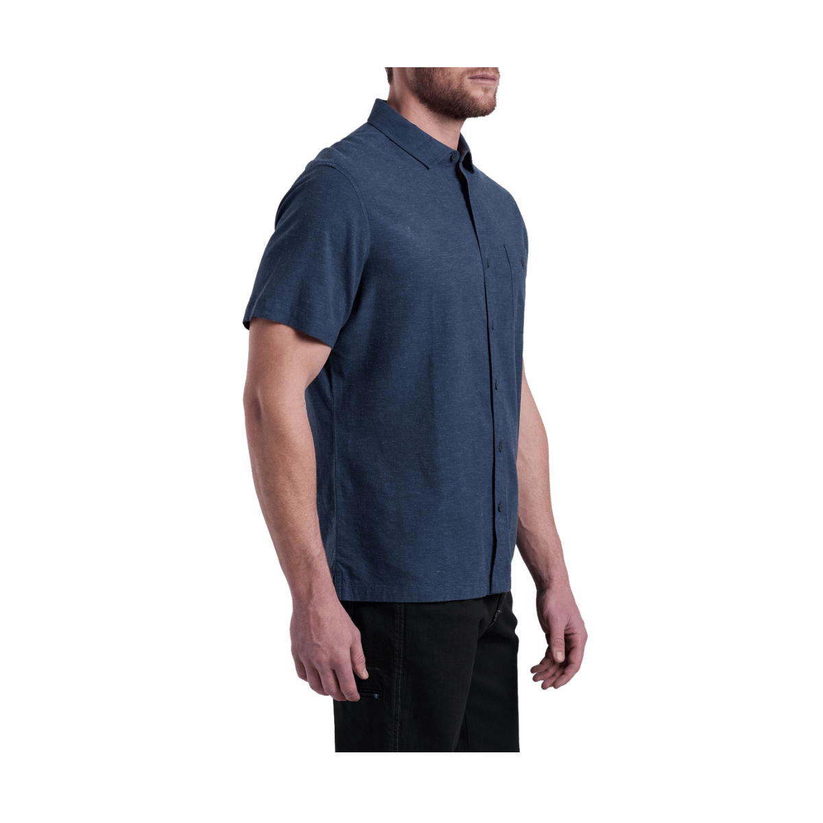 KUHL GETAWAY SHORT SLEEVE SHIRT - OPEN SEA - SIDE VIEW