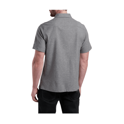 KUHL MEN'S GETAWAY SHORT SLEEVE SHIRT - SUMMIT GRAY - BACK VIEW
