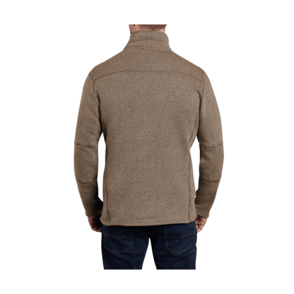 KUHL MEN'S INTERCEPTR 1/4 ZIP JACKET - OATMEAL - BACK VIEW