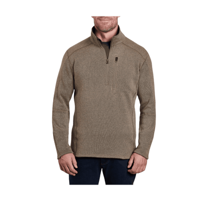 KUHL MEN'S INTERCEPTR 1/4 ZIP JACKET - OATMEAL - FRONT VIEW