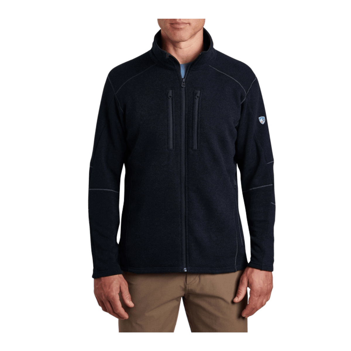 KUHL MEN'S INTERCEPTR FULL ZIP JACKET - MUTINY BLUE - FRONT VIEW