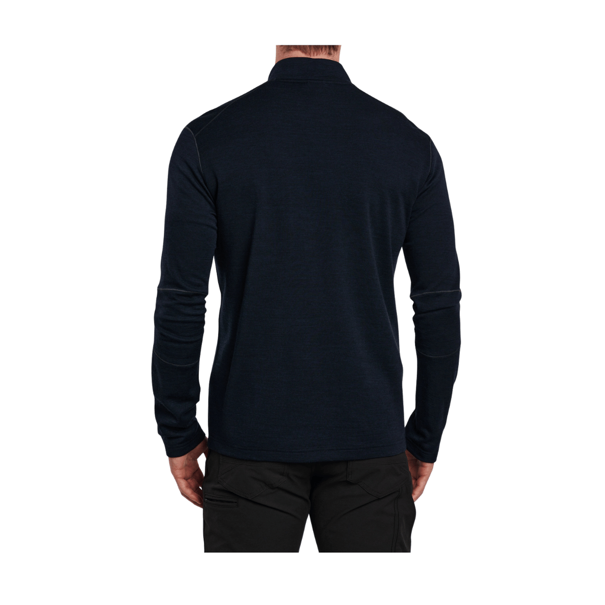 KUHL MEN’S INVIGORATR 1/4 ZIP LONG SLEEVE SHIRT – PIRATE BLUE - BACK VIEW