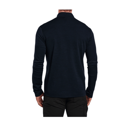 KUHL MEN’S INVIGORATR 1/4 ZIP LONG SLEEVE SHIRT – PIRATE BLUE - BACK VIEW