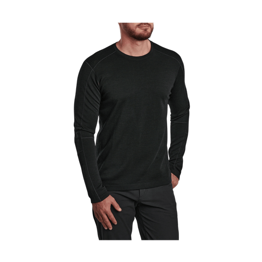 KUHL INVIGORATR CREW NECK SWEATER - RAVEN - FRONT VIEW