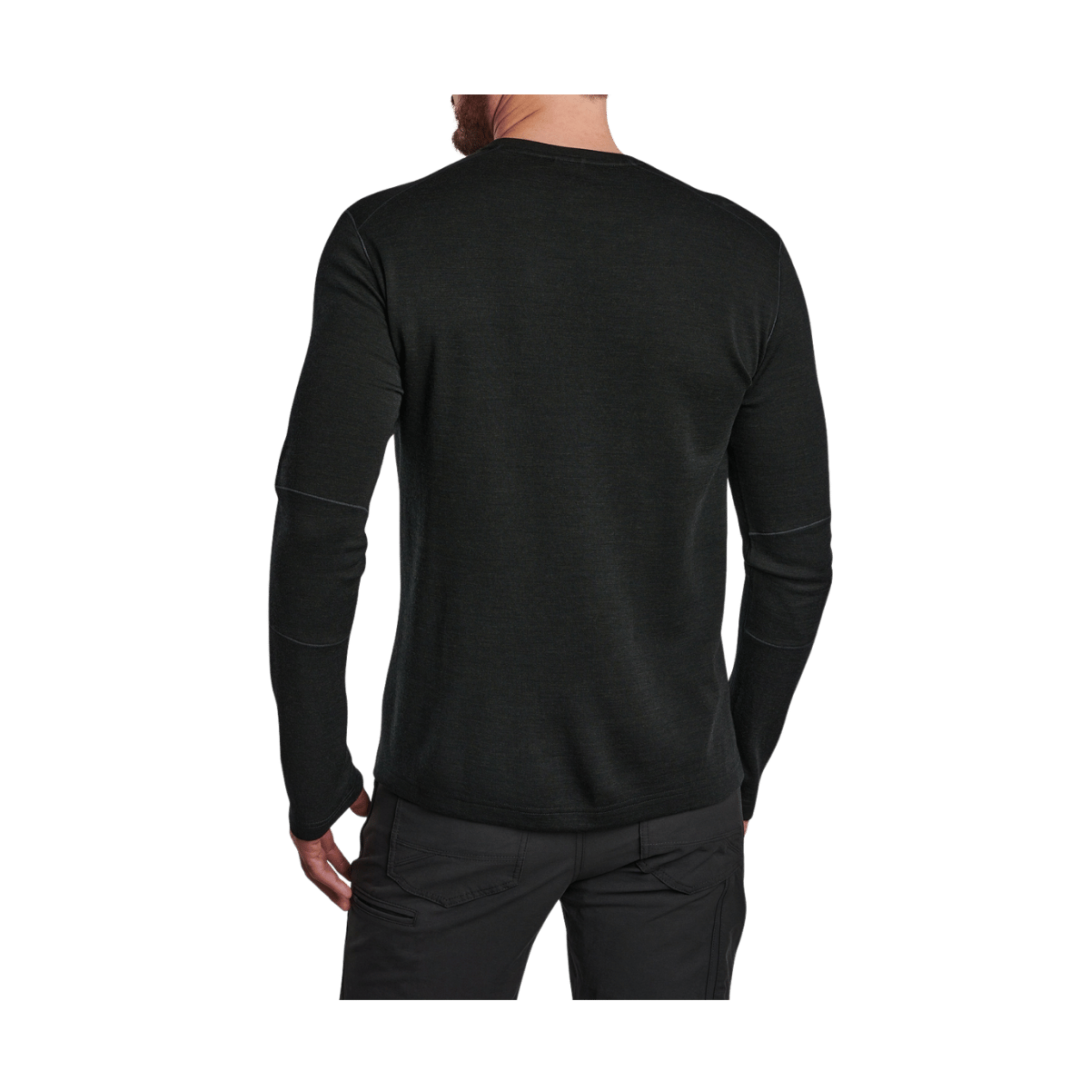 KUHL INVIGORATR CREW NECK SWEATER - RAVEN -  BACK VIEW