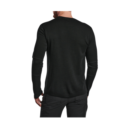 KUHL INVIGORATR CREW NECK SWEATER - RAVEN -  BACK VIEW