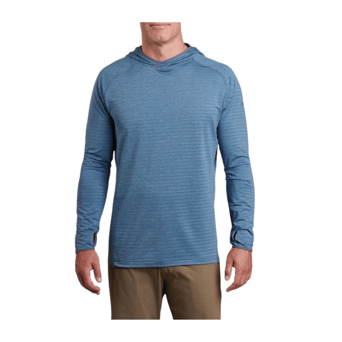 KUHL MEN'S AIRKUHL HOODY - MARIN BLUE - FRONT VIEW
