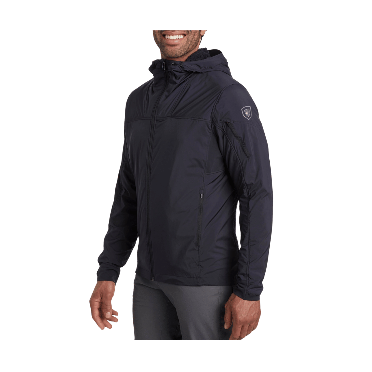 KUHL MEN'S THE ONE HOODY - RAVEN - SIDE VIEW