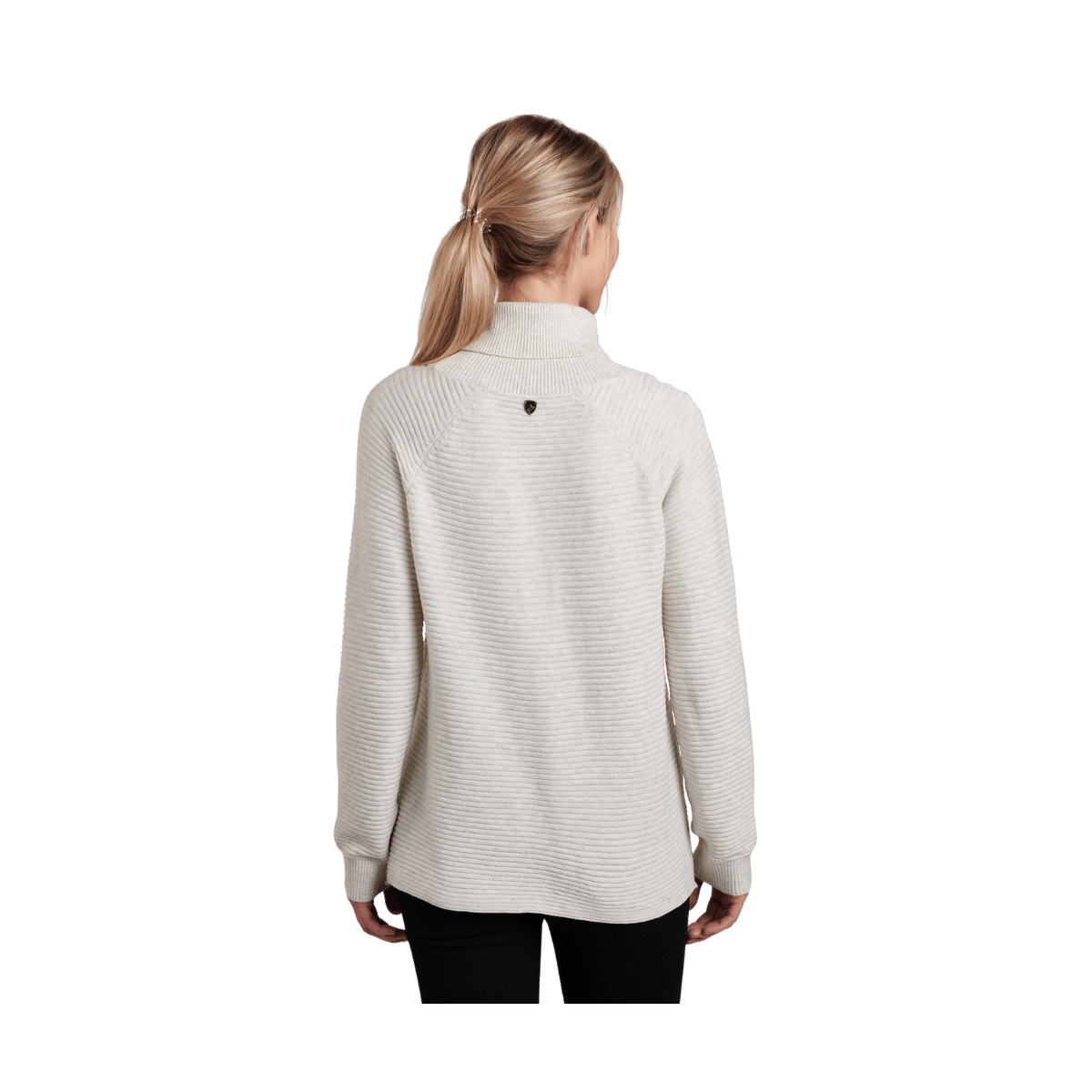 KUHL WOMEN'S SOLACE SWEATER - NATURAL -  BACK VIEW
