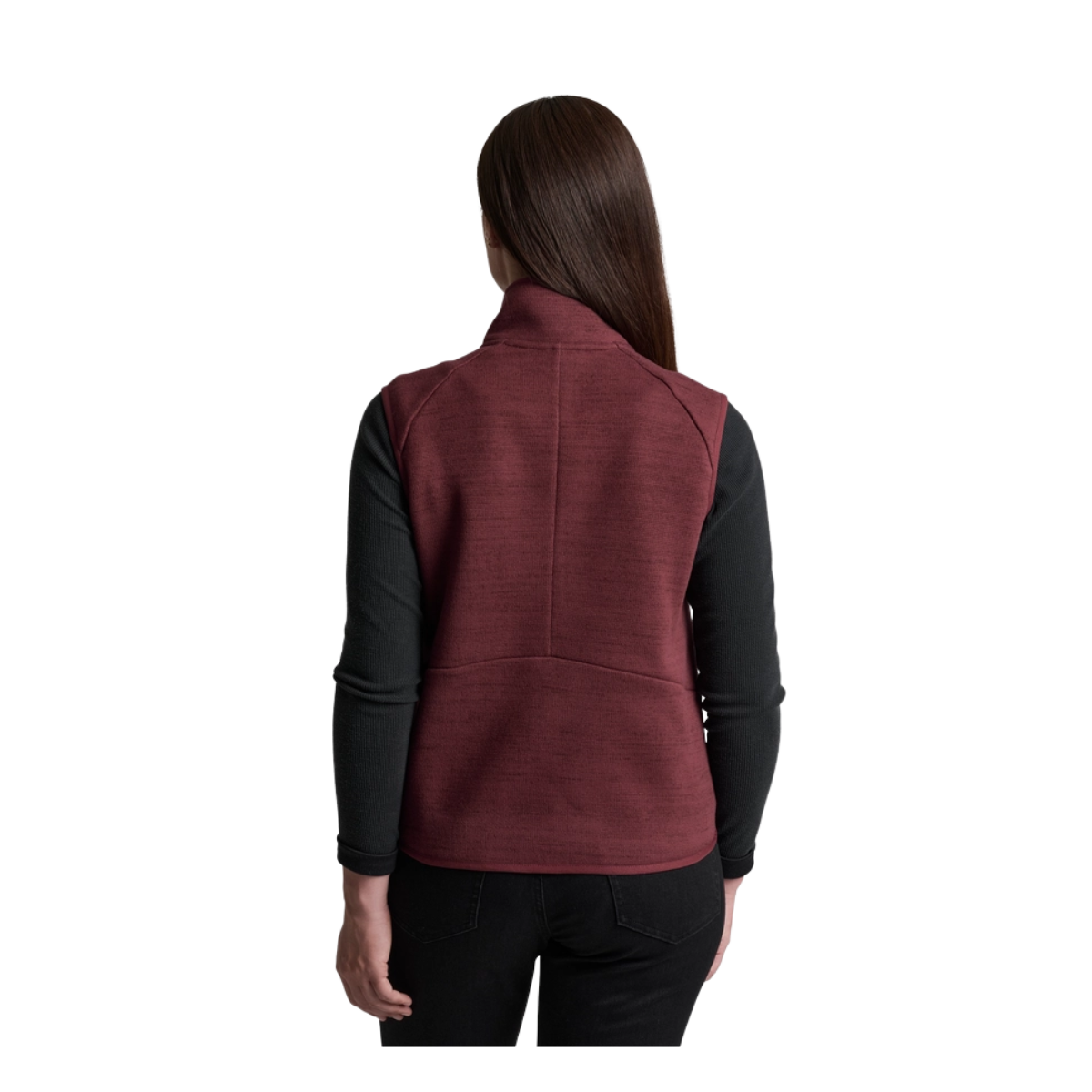 KUHL WOMEN'S AVALINE VEST - WINTER BERRY - BACK VIEW