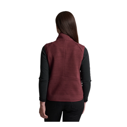 KUHL WOMEN'S AVALINE VEST - WINTER BERRY - BACK VIEW