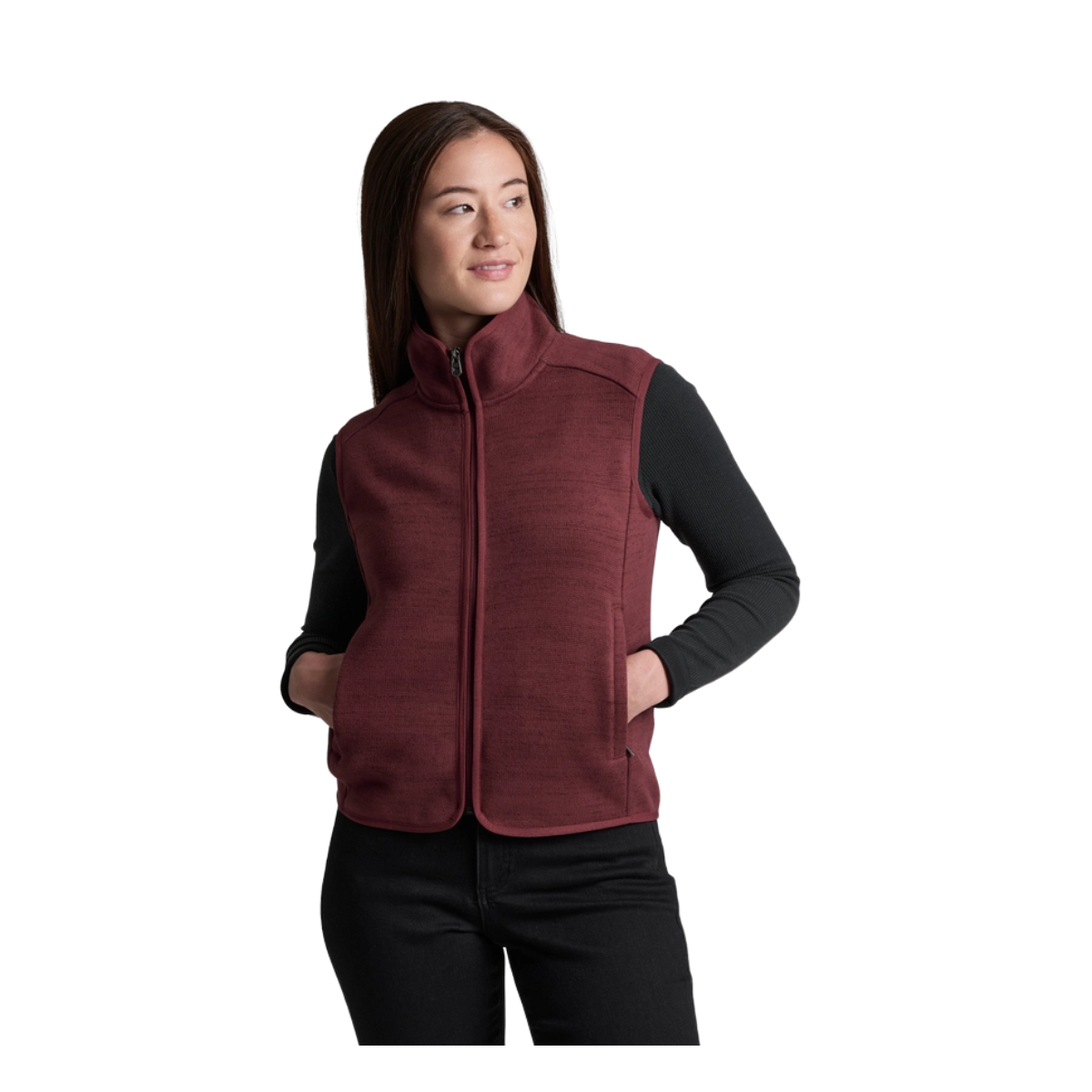 KUHL WOMEN'S AVALINE VEST - WINTER BERRY - FRONT VIEW