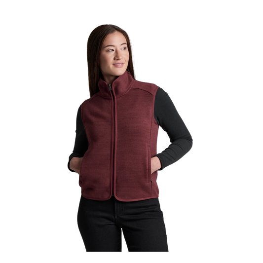 KUHL WOMEN'S AVALINE VEST - WINTER BERRY - FRONT VIEW