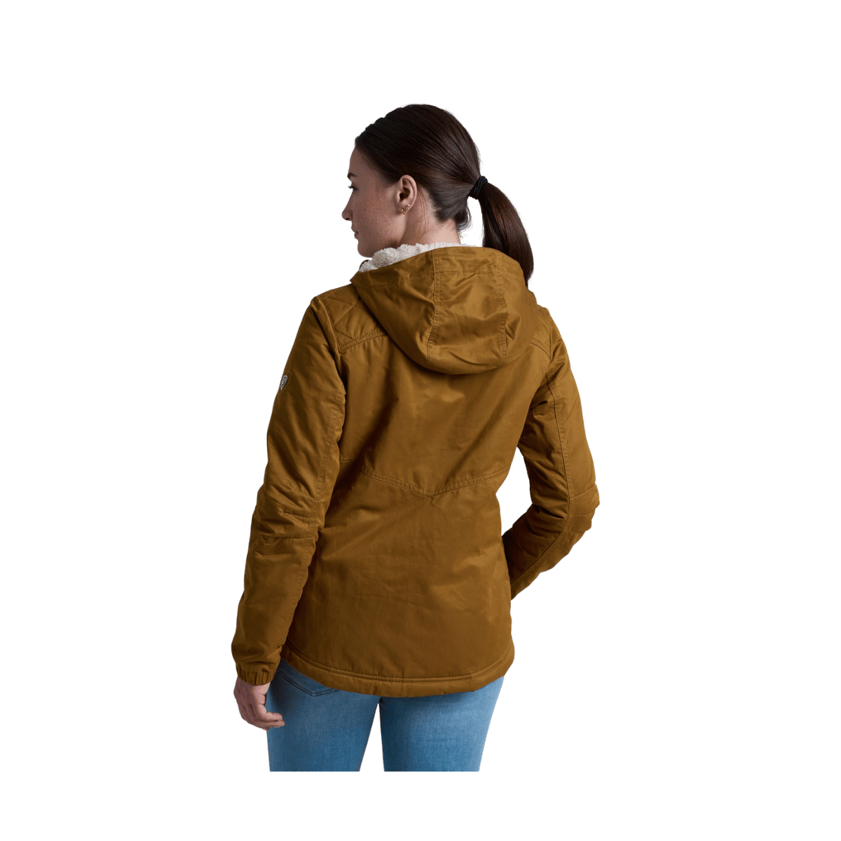 KUHL WOMEN'S CELESTE LINED HOODY - TUSCAN SUN - BACK VIEW