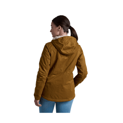 KUHL WOMEN'S CELESTE LINED HOODY - TUSCAN SUN - BACK VIEW