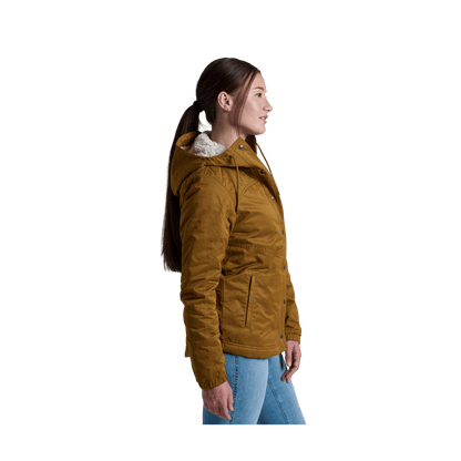 KUHL WOMEN'S CELESTE LINED HOODY - TUSCAN SUN - SIDE VIEW