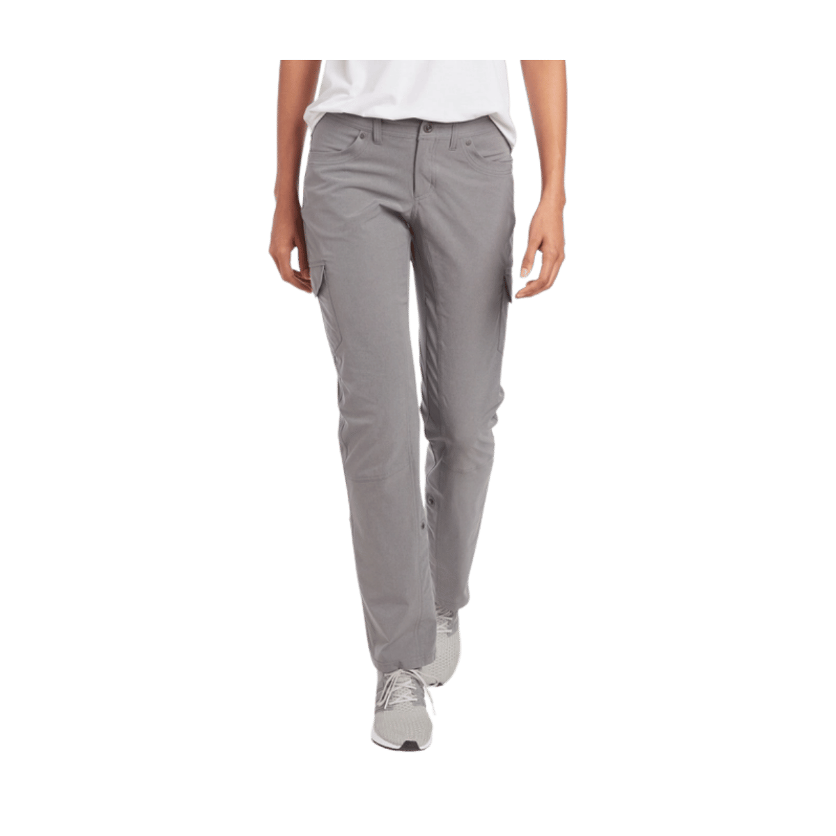 KUHL WOMEN'S FREEFLEX ROLL-UP PANT 30" - FLINT - FRONT  VIEW
