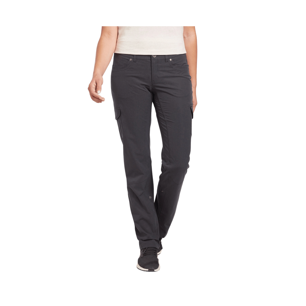 KUHL WOMEN’S FREEFLEX ROLL-UP PANTS 30" – KOAL - FRONT VIEW
