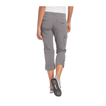 KUHL WOMEN'S FREEFLEX ROLL-UP PANT 30" - FLINT - BACK VIEW
