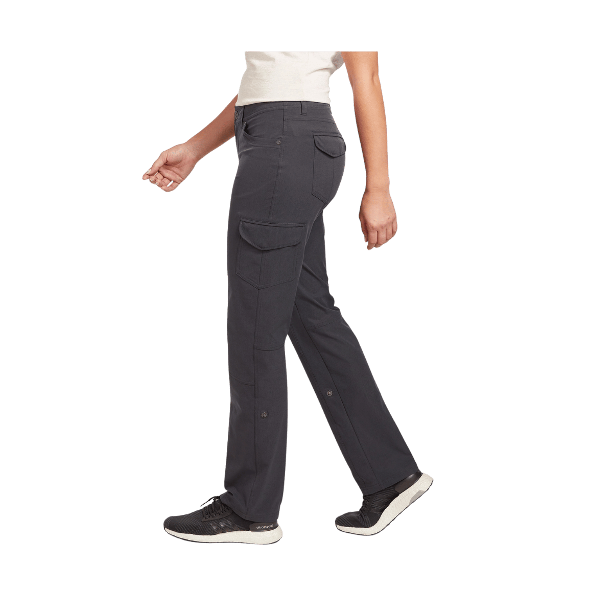 KUHL WOMEN’S FREEFLEX ROLL-UP PANTS 30" – KOAL - SIDE VIEW