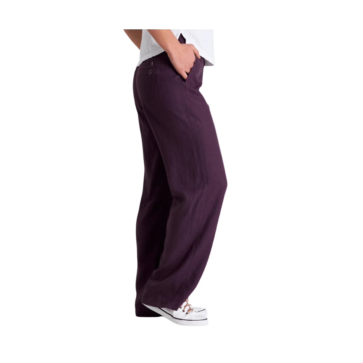 KUHL WOMEN'S FRESCO PANT - ELDERBERRY - SIDE VIEW