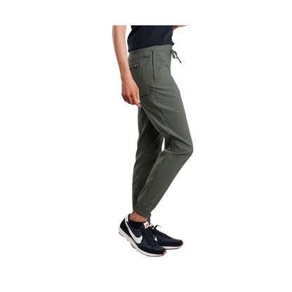 KUHL WOMEN'S HAVEN JOGGER - BLACK OLIVE - SIDE VIEW