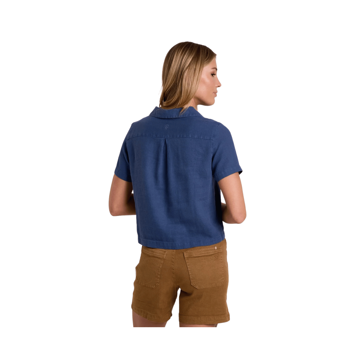 KUHL WOMEN'S LUISA SHORT SLEEVE SHIRT - NOCTURNE - BACK VIEW