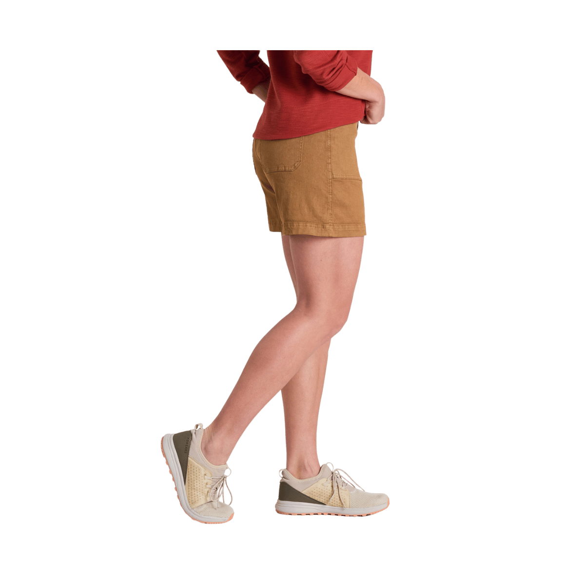 KUHL WOMEN'S SEABOARD SHORT 6" - SAWDUST - SIDE VIEW